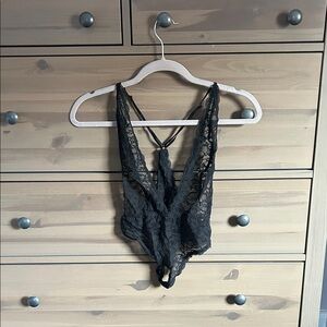 Victoria's Secret Black Lace Chemise